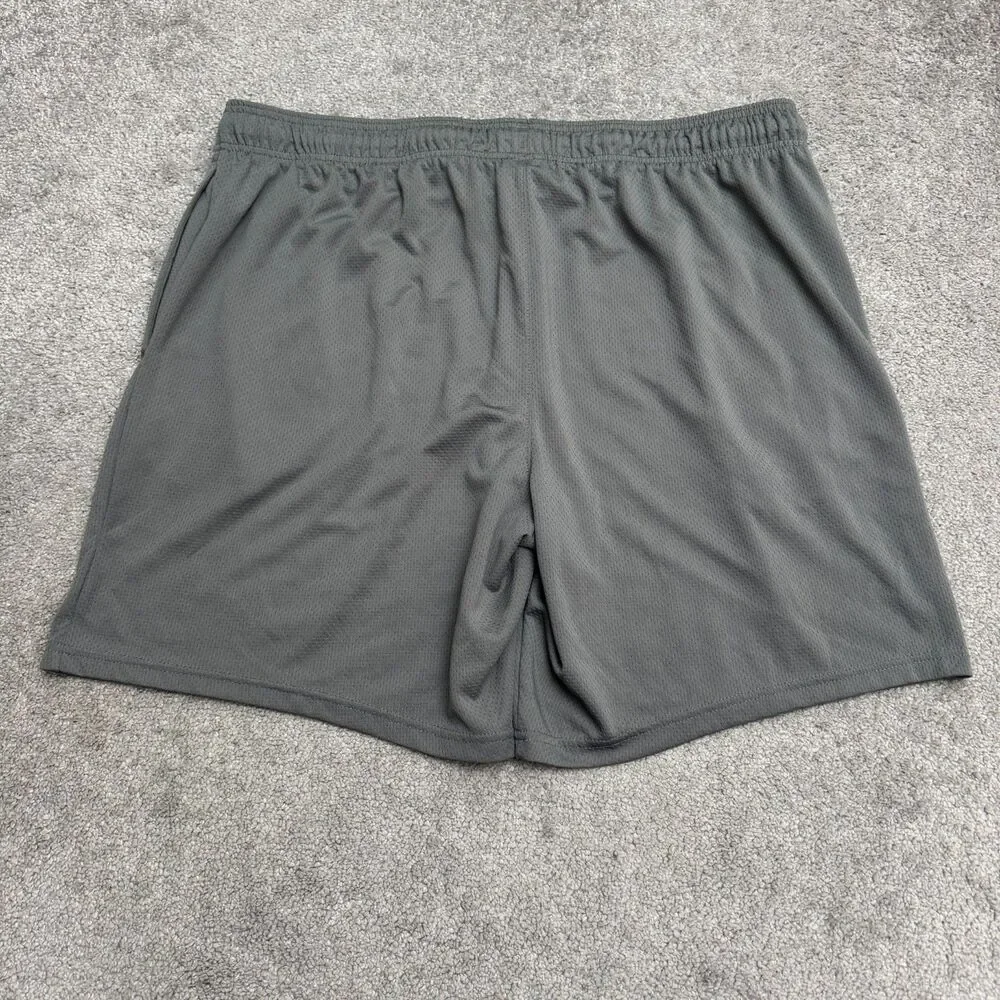 Athletic Works Training Shorts Mens 2Xl Dark Gray Elastic Waist Athletic Active